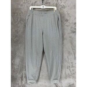 Nike Yoga Dri-FIT Mens Joggers Grey Heather Tapered Pants DM7037-073 Large